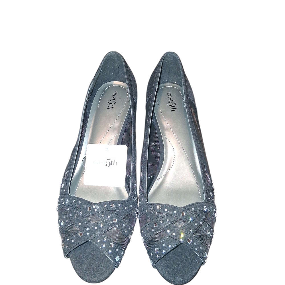 East 5th Women's Black Embellished Heels